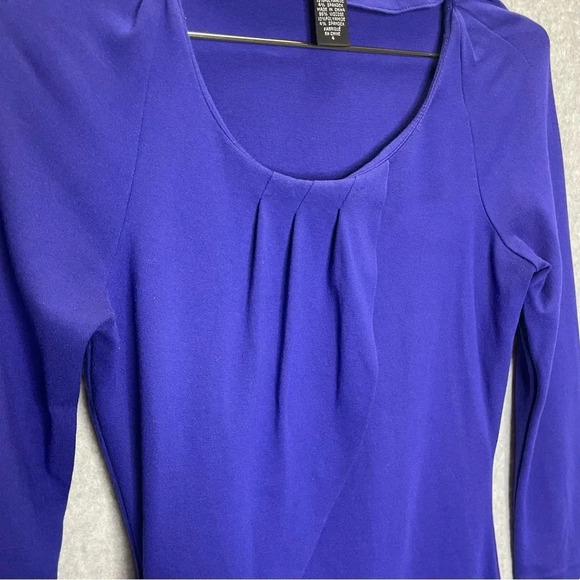 Diane Von Furstenberg Patera In Periwinkle Blue Draped Fitted Sheath Dress - Picture 2 of 4